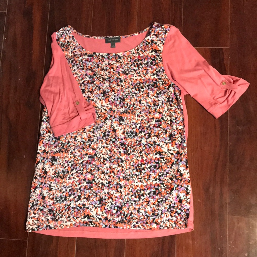 Mixed material top.